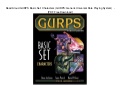 Gurps character sheet 3rd edition