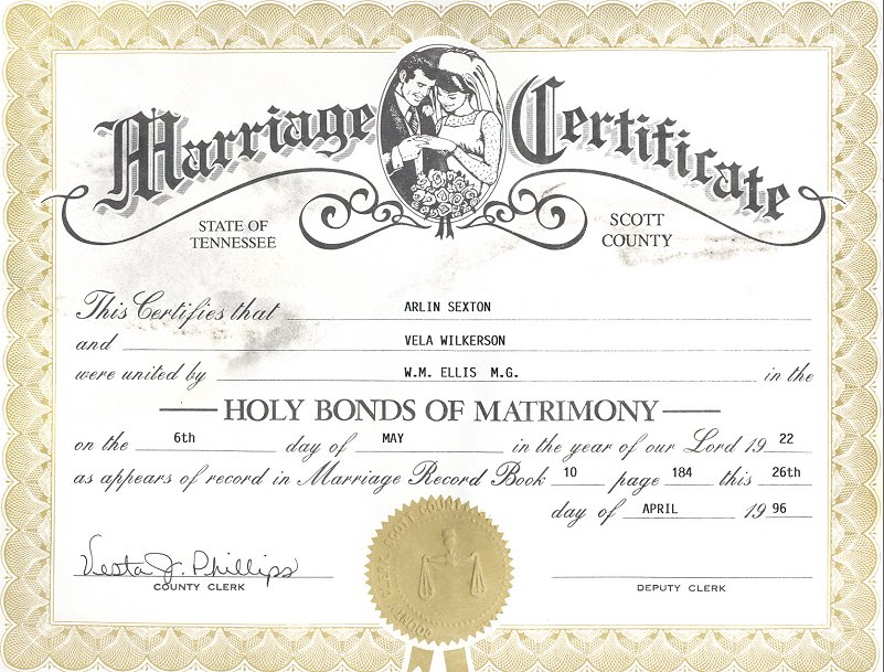 Marriage license chattanooga tn